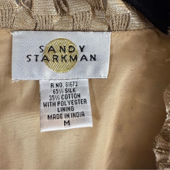 Vintage 1990s Sandy Starkman Designer
Cardigan With Patchwork Abstract Size:M - Picture 12 of 17